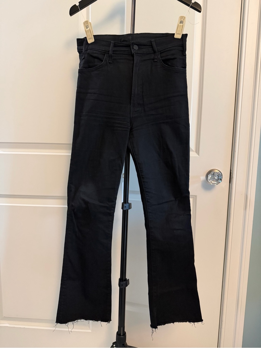 Mother Hustler Ankle Fray in Not Guilty (Black)